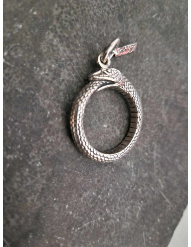 Pendant Snake Ouroboros Silver