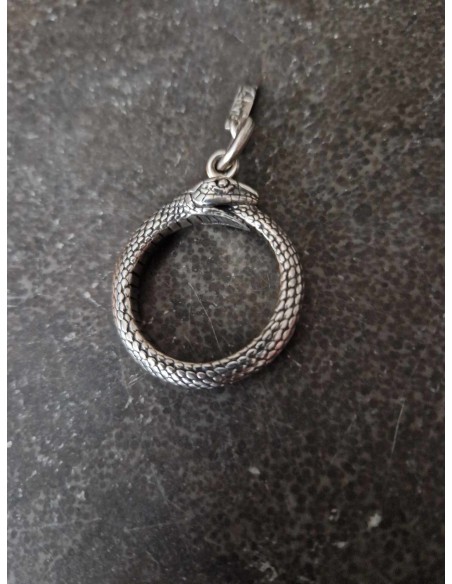 Pendant Snake Ouroboros Silver