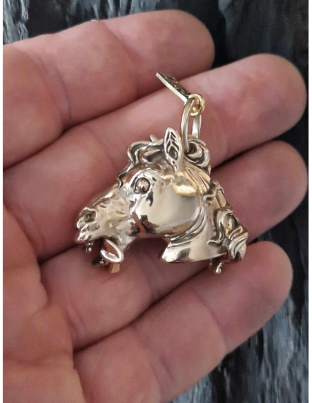 Zahario Pendant Horse "Cosmic Crystal" Bronze