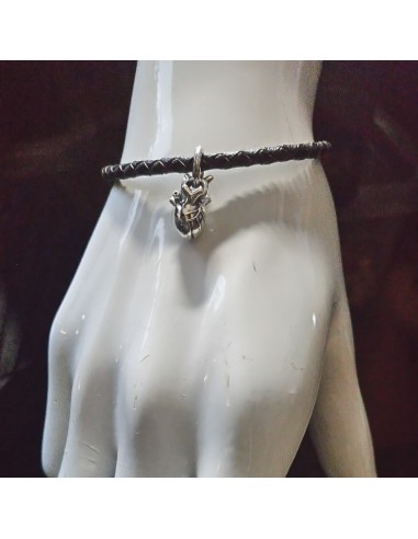Bracelet with small anatomical heart Silver