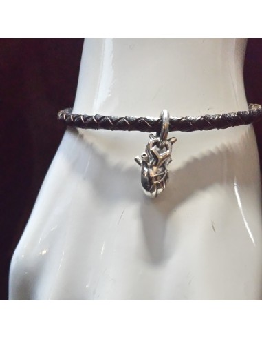 Bracelet with small anatomical heart Silver