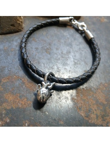 Bracelet with small anatomical heart Silver