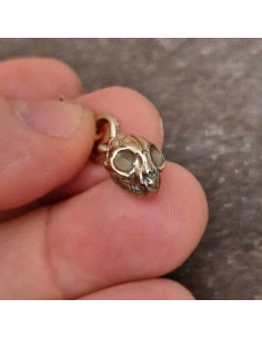 Zahario Cat Skull Pendant Bronze 2