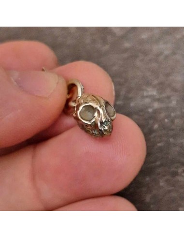 Zahario Cat Skull Pendant Bronze