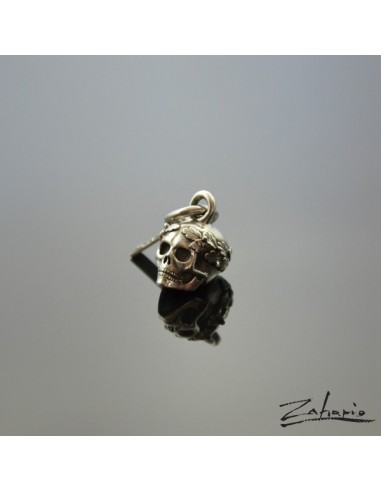 Wisior Czaszka Wieniec Dębowy Srebro