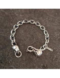 Mirror reflection of fate Zahario silver bracelet