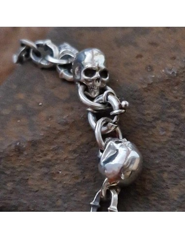 Mirror reflection of fate Zahario silver bracelet