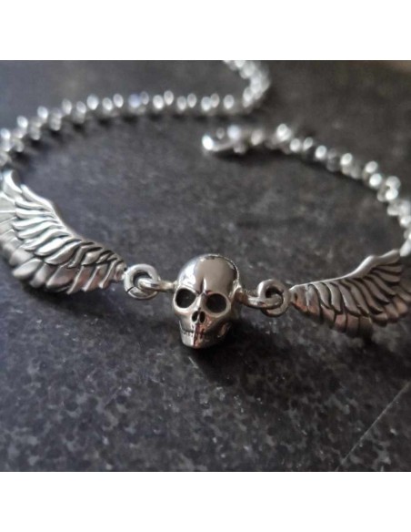 Bracelet made of silver “On the Wings of Perdition”