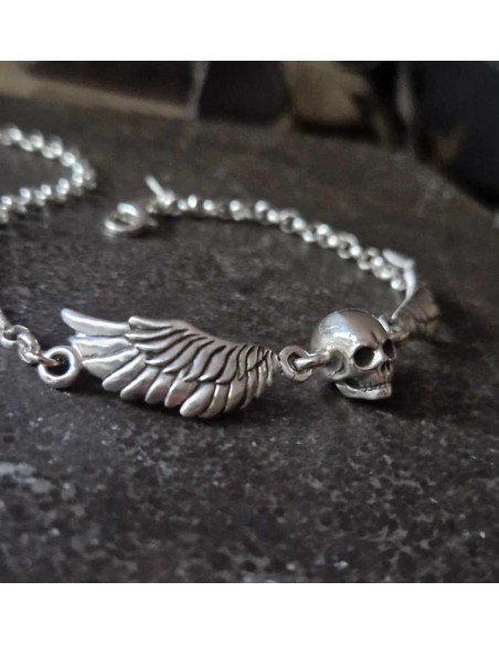 Bracelet made of silver “On the Wings of Perdition”