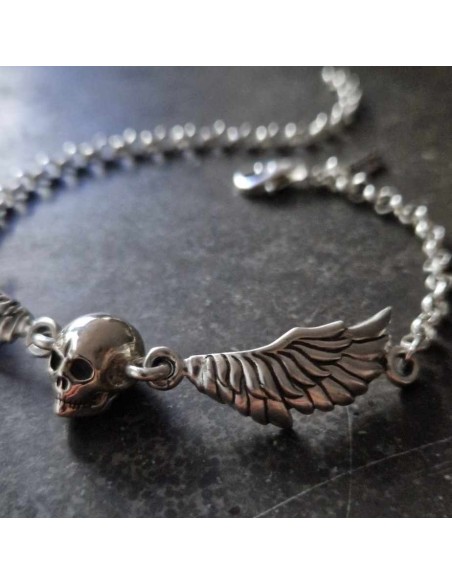 Bracelet made of silver “On the Wings of Perdition”