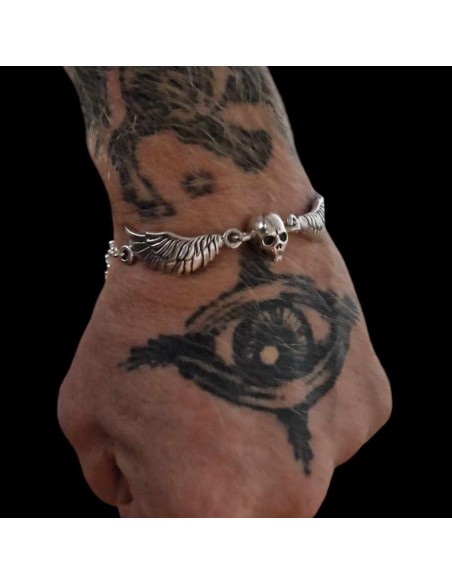 Bracelet made of silver “On the Wings of Perdition”