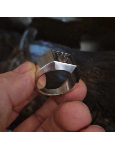 Zahario Signet Heart Pulse silver