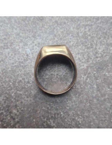 Sad Face Signet Bronze