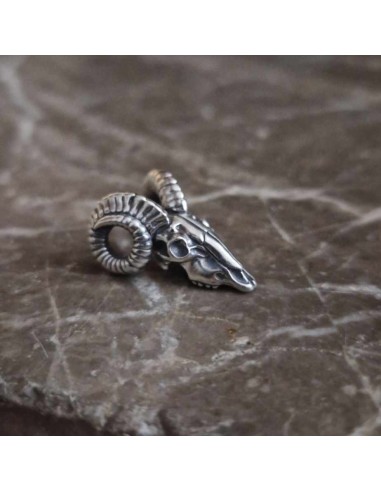 Silver Goat Skull Pendant