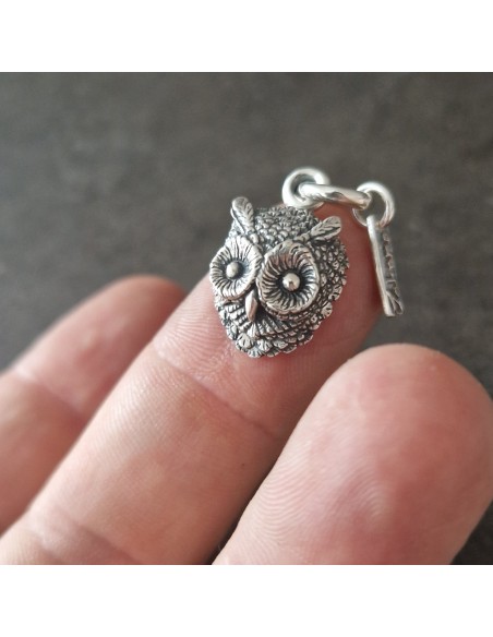 Silver Owl Pendant by Zahario