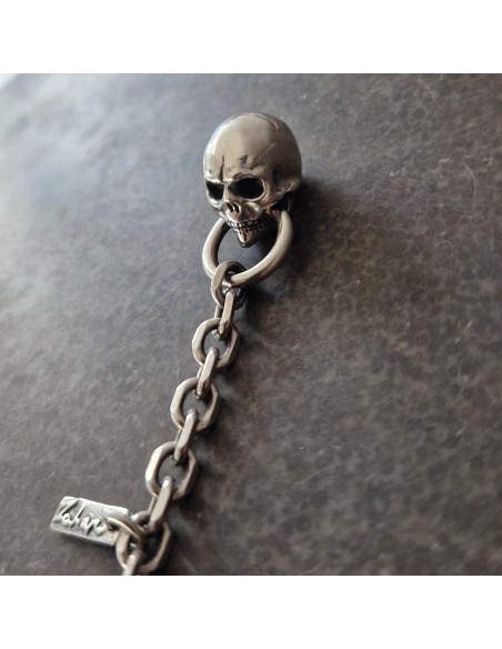 Breloczek Srebro z czaszką od Zahario