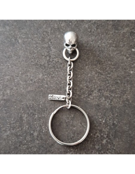 Breloczek Srebro z czaszką od Zahario