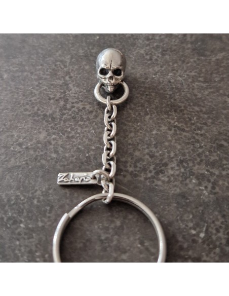 Breloczek Srebro z czaszką od Zahario
