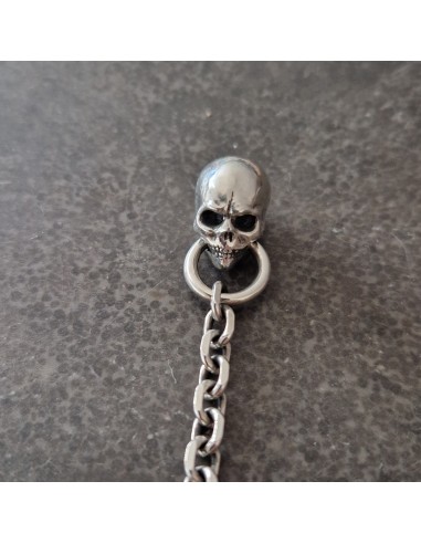 Breloczek Srebro z czaszką od Zahario