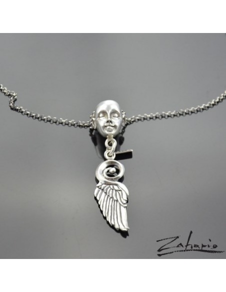 Pendant Archangel of silence Silver