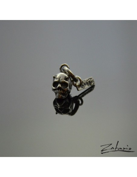 Pendant Horned Skull Silver