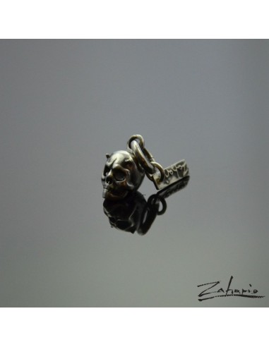 Pendant Horned Skull Silver