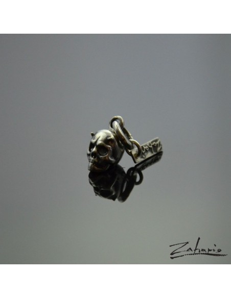 Pendant Horned Skull Silver