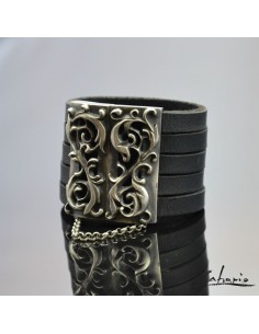 Bracelet Herbal Motif Silver 2