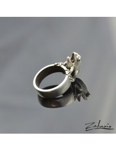 Pierścień Żaba Srebro 2