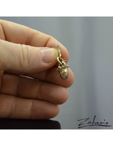 Pendant Anatomical Heart Small Bronze