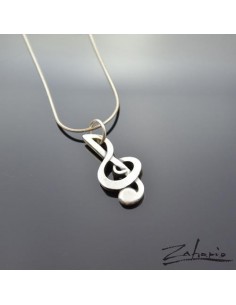 Pendant Treble Clef Silver 2