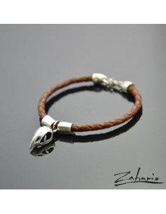 Bransoleta Czaszka Ptaka Srebro 2