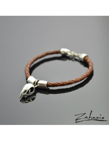 Bransoleta Czaszka Ptaka Srebro