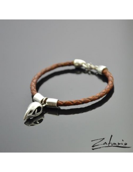 Bransoleta Czaszka Ptaka Srebro