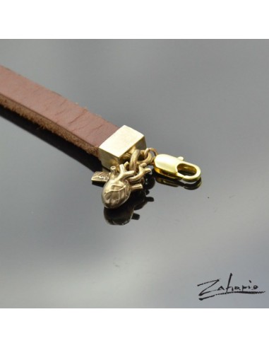 Bracelet Anatomical Heart Bronze