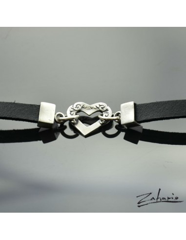 Bracelet Heart Ornamented Silver