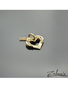 Pendant Ornamented Heart Bronze