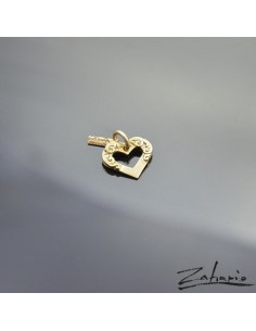 Pendant Ornamented Heart Bronze 2