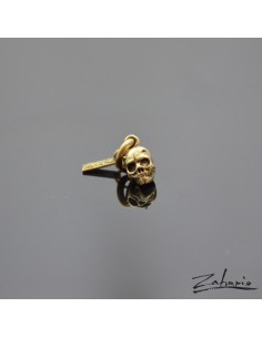 Skull Pendant with Small Horns Bronze