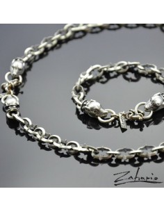 Komplet Wilki Srebro