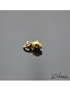 Skull Pendant with Small Horns Bronze 2