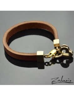 Bransoleta Serce Brąz 2