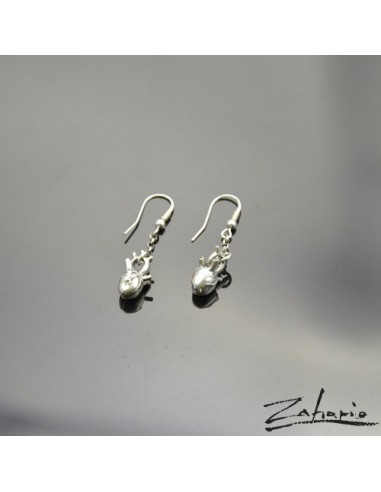 Earrings Anatimical Hearts Silver
