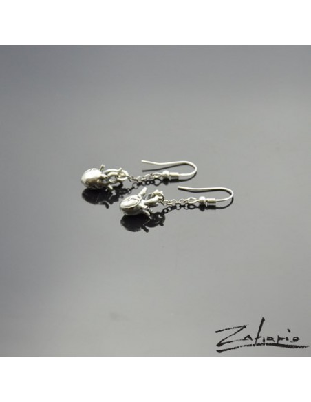 Earrings Anatimical Hearts Silver