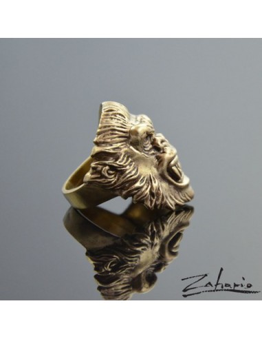 Pierścień Goryl Brąz