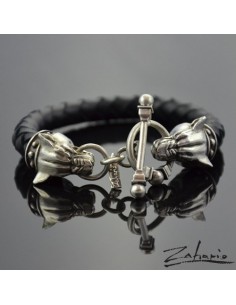 Bransoleta Wilki Duże Srebro