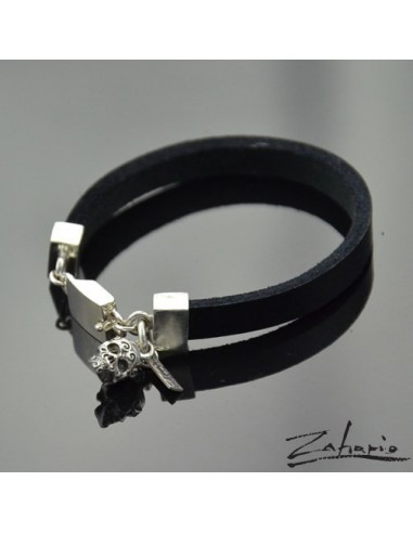 Bracelet Ornamented Skull Silver