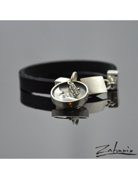 Bracelet Watchman Day and Night Black Silver