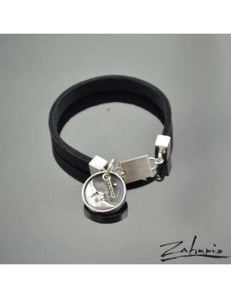 Bracelet Watchman Day and Night Black Silver