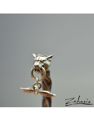 Bracelet Fighting Wolves Silver